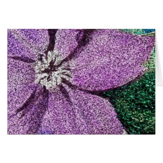 紫色の花混合メディアデジタルアート (正面横)
