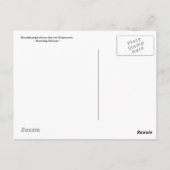 紫色の花火の花 ポストカード (裏面)