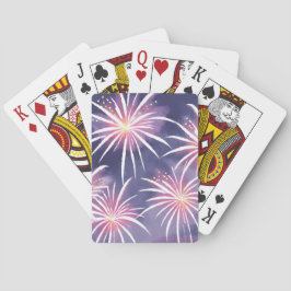 紫色の花火 | パステルウォーターカラー トランプ
