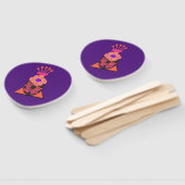 紫色の花瓶ハンドファン ハンドファン (組立なし)