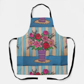 紫色の花瓶 エプロン (正面)