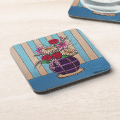 紫色の花瓶 コースター (左側)