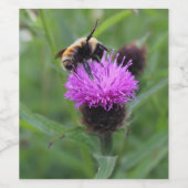 紫色の花粉 ワインラベル (シングルラベル)