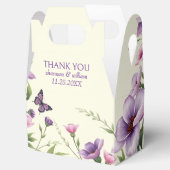 紫色の花縁どフローラ結婚さん フェイバーボックス (オープン)