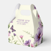 紫色の花縁どフローラ結婚さん フェイバーボックス (正面サイド)