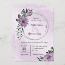 紫色の花葉緑の植物結婚の