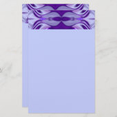 紫色の花虹の夢の文房具 便箋 (正面/裏面)