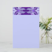 紫色の花虹の夢の文房具 便箋 (スタンド正面)