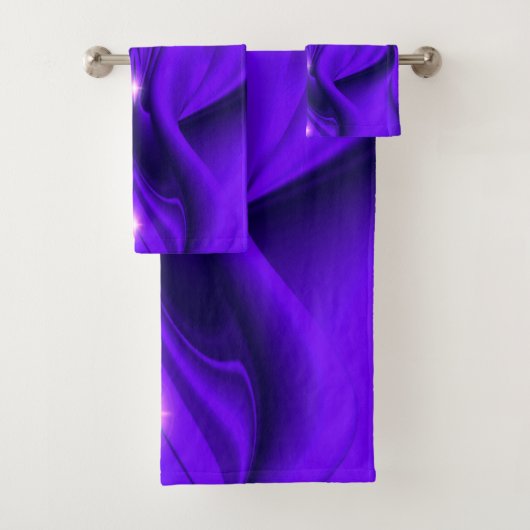 紫色の花虹の夢2つ星 バスタオルセット (インサイチュ)