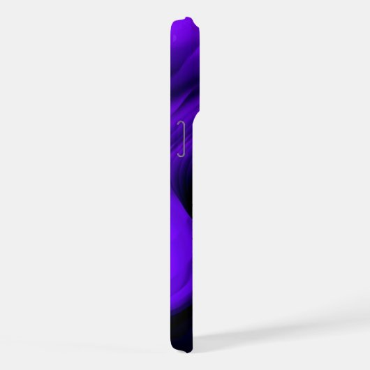 紫色の花虹の夢2つ星 iPhoneケース (右側面)