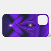 紫色の花虹の夢2つ星 iPhoneケース (裏面横)