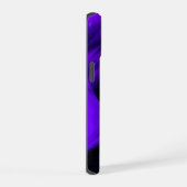 紫色の花虹の夢2つ星 iPhone 15ケース (右側面)