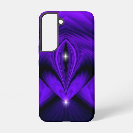 紫色の花虹の夢2つ星 SAMSUNG GALAXYケース (裏面)