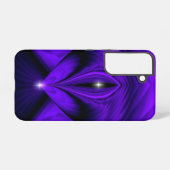 紫色の花虹の夢2つ星 SAMSUNG GALAXYケース (裏面横)