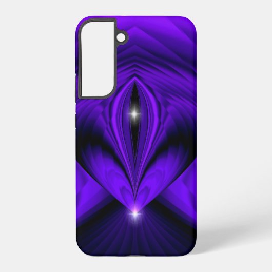 紫色の花虹の夢2つ星 SAMSUNG GALAXYケース (裏面)