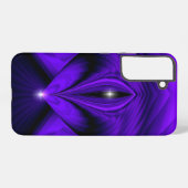 紫色の花虹の夢2つ星 SAMSUNG GALAXYケース (裏面横)
