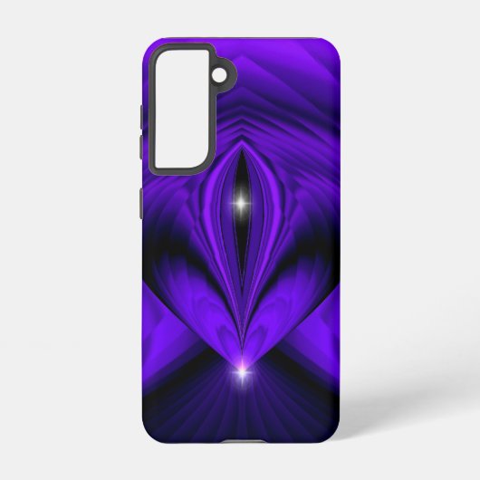 紫色の花虹の夢2つ星 SAMSUNG GALAXYケース (裏面)