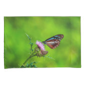 紫色の花蝶ピローケース 枕カバー (正面右)