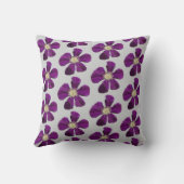 紫色の花装飾用クッション クッション (裏面)