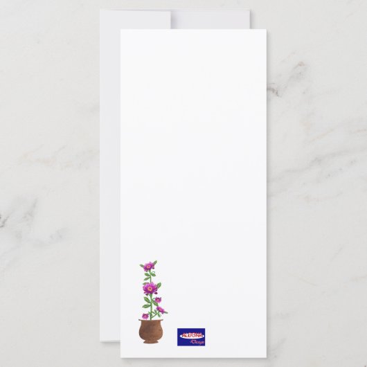 紫色の花 (裏面)