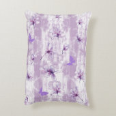 紫色の花 アクセントクッション (裏面(縦))