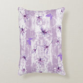 紫色の花 アクセントクッション (正面(垂直))