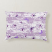 紫色の花 アクセントクッション (裏面)