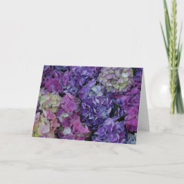 紫色の花 カード