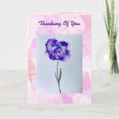 紫色の花 カード (正面)