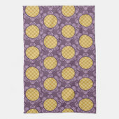 紫色の花 キッチンタオル (縦)