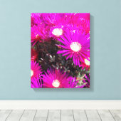 紫色の花 キャンバスプリント (インサイチュ (ウッドフロア))