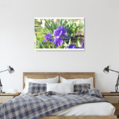 紫色の花 キャンバスプリント (インサイチュ (寝室))