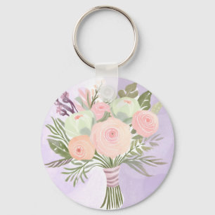 紫色の花 キーホルダー