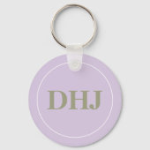 紫色の花 キーホルダー (裏面)