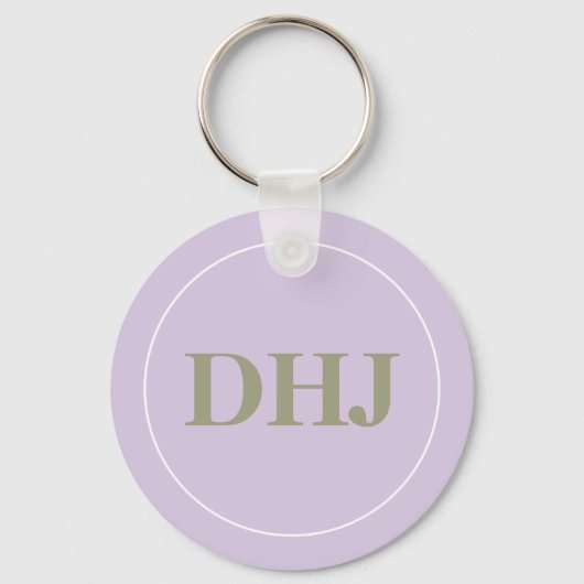 紫色の花 キーホルダー (裏面)