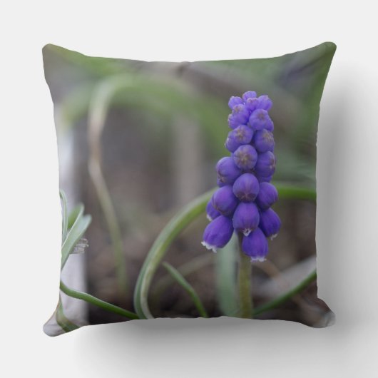 紫色の花 クッション (裏面)