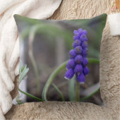 紫色の花 クッション (ブランケット)