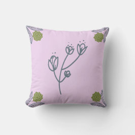 紫色の花 クッション