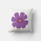 紫色の花 クッション (正面)