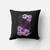 紫色の花 クッション (裏面)