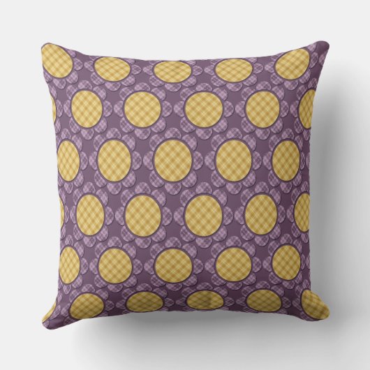 紫色の花 クッション (裏面)