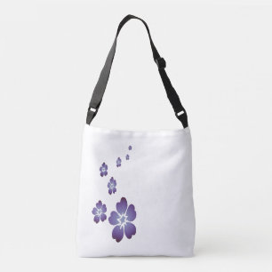 紫色の花 クロスボディバッグ