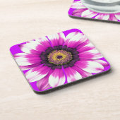 紫色の花 コースター (左側)