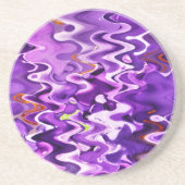 紫色の花 コースター (正面)