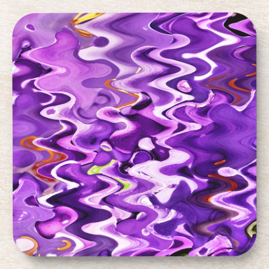 紫色の花 コースター (正面)