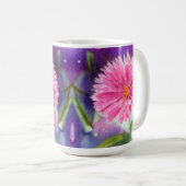 紫色の花 コーヒーマグカップ (正面右)