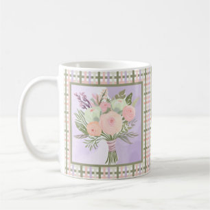 紫色の花 コーヒーマグカップ
