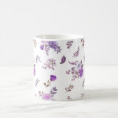 紫色の花 コーヒーマグカップ (中央)