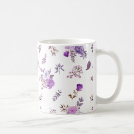 紫色の花 コーヒーマグカップ