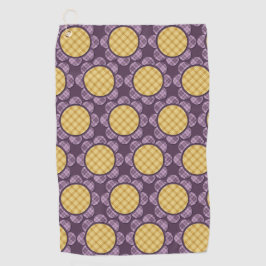 紫色の花 ゴルフタオル